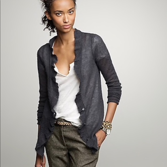 J Crew Women Ruffle Cardigan | Poshmark
